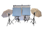 Neewer Photo Studio Lighting Kit 2 Softboxex 2 Umbrellas W 8 5x10ft Backdrop