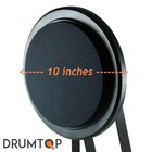 Real Feel Kick Drum Practice Pad - 10-inch Bass Drum Pad For Training   Practise