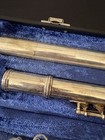 Gemeinhardt 3sh Open Hole Flute With Original Case Solid Silver Used