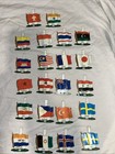 Vintage 1950s Nabisco Cereal Premium Tin Flag Lot - 36 Us States   Un Countries