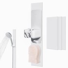 Modular Magnetic Handheld Shower Head Holder  5-section Customizable White