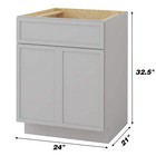 20 off Shipping Free  24 In  W X 21 In  D X 32 5 In  H 2-doors Bath Vanity Cabi