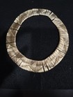 Vintage  Gold Choker Necklace Vtg Mod Modernist Wide Minimalist