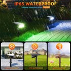 Lerekam Solar Spot Lights Outdoor Color Changing Ip65 Garden Lights Solar