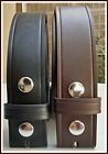 Snap On Genuine Leather Belt Strap Brown   Black Size From 30  To 70  1 5  Wide