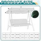 Swing Top Cover Canopy 300d Replacement Garden Patio Outdoor 66x45 75x52 77 x43 