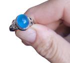Sterling Silver Color Mood Ring Size 7 Oval Stone And Celtic Design 