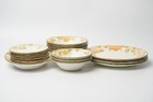 Metlox Sculptured Zinnia Dinner Plate  Cereal fruit Bowl  Saucer  Platter  pick 