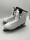 White Figure Skates Excellence Stainless Steel Blades Ice Figure Skating