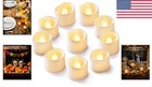 Flameless 24pcs Led Tea Lights Warm White For Centerpieces   Decorations