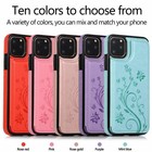Women Leather Card Wallet Phone Case For Iphone 16 Pro 15 Pro Max 14 Plus 13 12