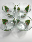 Christmas Cocktail Glasses - 4  Tall W Decorated Tree - Highball 12oz Set Of 4