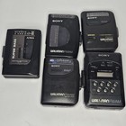 Lot Of 5 Vintage Sony Walkman Aiwa Cassette Players For Parts Or Repair