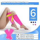 Geyoga 6 Pares De Mangas De Compresi  n De Pantorrilla Para Hombres Y Mujeres  M