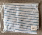 Nurture  Fitted Crib Sheet 52   x28   x6    100  Cotton White blue Print New Sealed