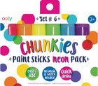 10 Sets  Ooly Chunkies Paint Sticks Neon Set Of 6 Non Toxic For Kid s Craft