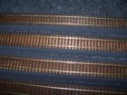 Model Railroad Track Section Ho Tru-scale On Bed 5 Pieces Straight 24 