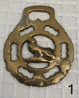 Horse Bridle Medallions  Solid Brass  Vintage English Equestrian Medals