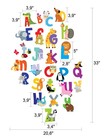 Abc Wall Decals - Alphabet Educational Animal Stickers - Classroom Decor - Pl   