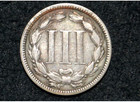 1869 Three Cent Nickel 3c    Vf Details   Free Shipping