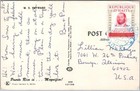 Vintage Norwegian Cruise Line Ad Postcard  m s  Skyward    Haiti Stamp   Cancel