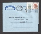 Hong Kong Qeii 30c   20c Definitive Stamps 1957 Aerogramme Cover To Germany