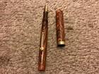 Waterman 52 1 2 V Red Ripple Ring Top Fountain Pen 1925