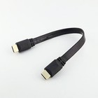 Hdmi 1 4 Male To Male Plug Flat Cable Cord For Hd Audio Vedio Hdtv 1080p 3d 1ft