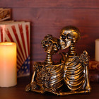 Skull Decor Halloween Decoration  Skeleton Couple Figurines Resin Gothic Statues