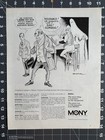 1970 Mutual Of New York Original Vintage Advertisement Mony Scrooge Print Ad