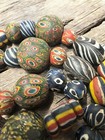 Ancient Phoenician Mosaic Glass Beads Necklace   Rare Collectible African Trade
