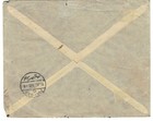 Palestine 1919 5 Mils E e f  Pair Tied  haifa O e t a  12 jy 19  To Lyon France