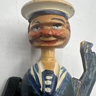 Anri Mechanical Wood Wine Stopper Cork Blue Sailor Hand Carved Drinking Italy