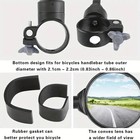 Bike Handlebar Mirror 2 Pack - Rotatable And Adjustable Wide Angle Rear View