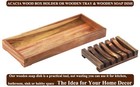 Farmhouse Wooden Vanity Tray Small Rec  Rustic Bathroom Tray