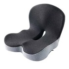 Memory Foam Seat Cushion W lumbar Support Pillow For Back   Sciatica Pain Relief