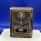 Vintage Eagle Coin-op Safe Bank Wood Case Removable Door