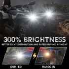 2x For Honda-rancher-420 2007 2008-2012 9008 H13 Led Headlight Kit 6000k Blubs