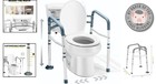 Detachable Toilet Safety Bars - Adjustable And Rustproof Frame For All Toilets