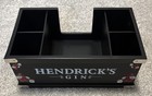 Hendrick   s Gin Beautiful Floral   Cucumber Napkin Straws Holder Bar Caddy - New 