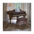 Adjustable Height Piano Bench With Storage  Heavy Duty Wooden Piano Stool Key   