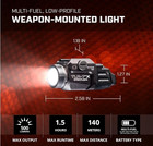 Tlr-7x 800 Lumen Rail Mounted Tactical Light Black