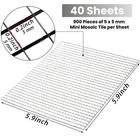 Mirror Mosaic Tiles 36000 Pieces 5x5mm Self Adhesive Real Glass Mini Square