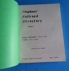 Stephans    Railroad Directory Volume 1 Model Railroader Trains Paperback