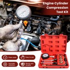 Engine Cylinder Compression Gauge Tester Kit Gas Engine Diagnostic Testing Tool