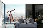 Nautical Marine Designer Brass Telescope Antique Finish Double Barrel Black