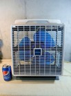 Vintage Galaxy 14 X 14 Blue Blade 3 Speed Box Fan Works Rare