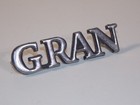 Vtg 72 73 74 Ford Gran Torino Car Vehicle Fender Script Emblem Badge 16098ea