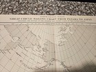 Great Circle Sailing Panama To Japan Vintage 1929 Nautical Chart U s  Navy 5300