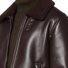 Men   s Brown Sheepskin Leather Raf Aviator Shearling B3 Bomber Pilot Jacket